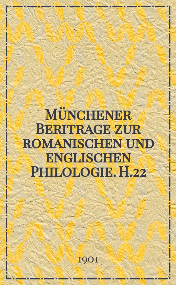 Münchener Beritrage zur romanischen und englischen Philologie. H.22 : Jean de Rotrou's Antigone und ihre Quellen