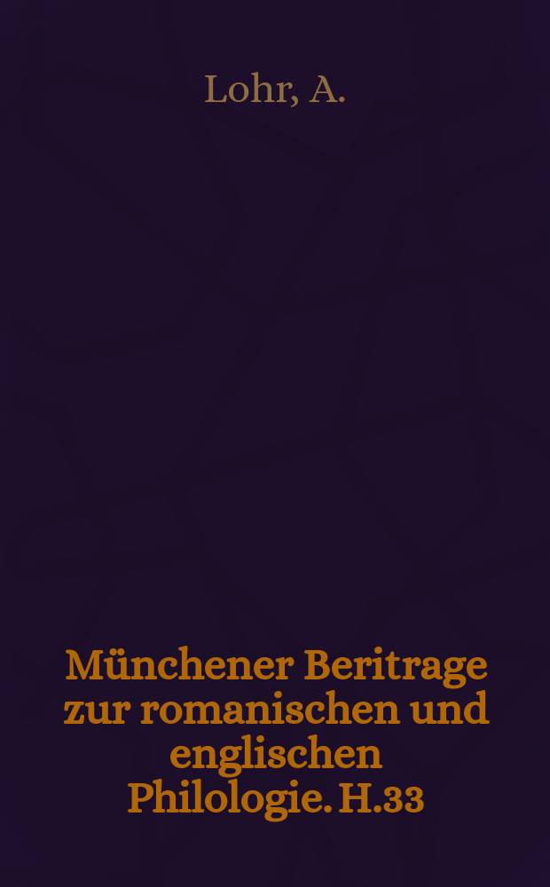 Münchener Beritrage zur romanischen und englischen Philologie. H.33 : Richard Flecknoe