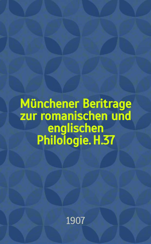 Münchener Beritrage zur romanischen und englischen Philologie. H.37 : Die Fabel von Atreus und Thyestes in den wichtigsten Tragödien der englischen, franzosischen und italienischen Literatur