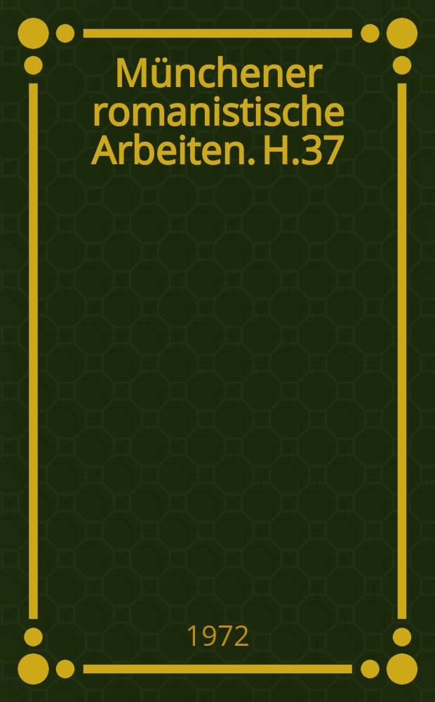 Münchener romanistische Arbeiten. H.37 : Crébillon fils