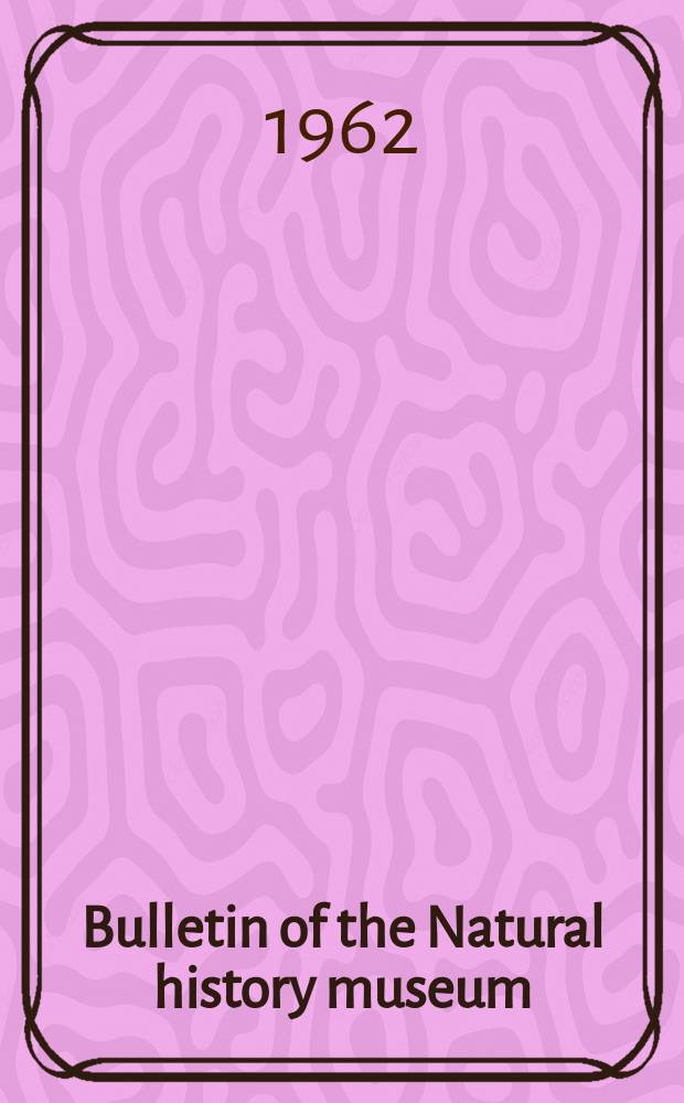 Bulletin of the Natural history museum : Formerly Bulletin of the British museum (Natural history). Vol.12 №2 : New African caddis- flies (Order Trichoptera)