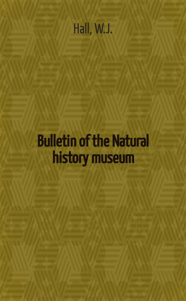 Bulletin of the Natural history museum : Formerly Bulletin of the British museum (Natural history). Vol.13 №2 : New Diaspididae (Homoptera: Coccoidea) from the Indo- Malayan region