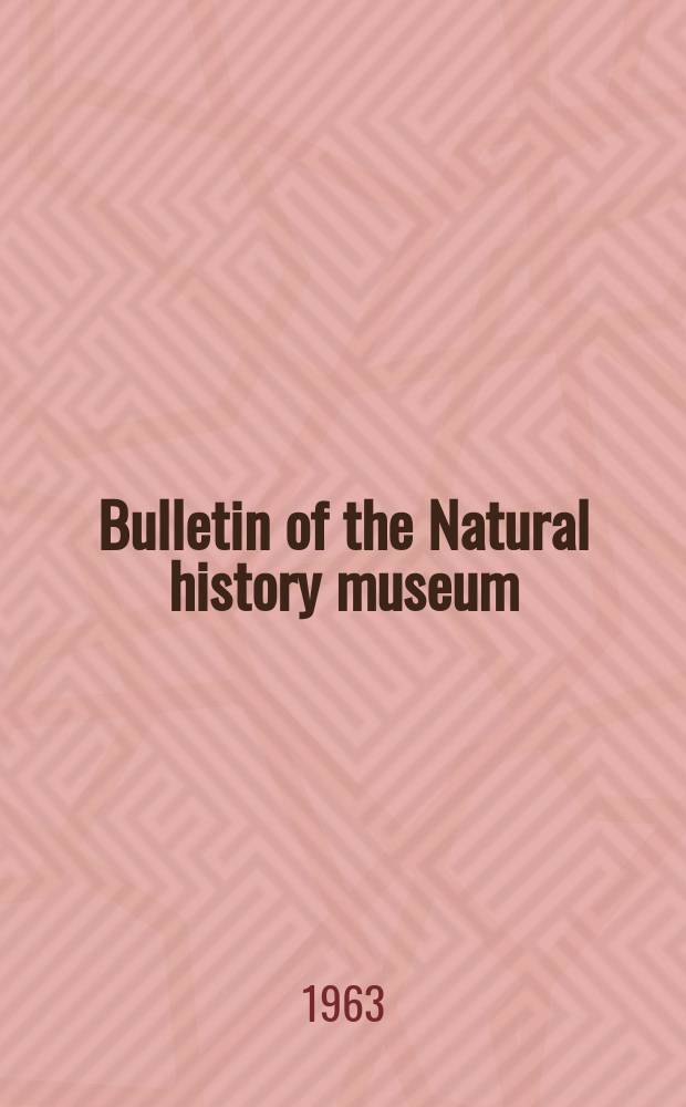 Bulletin of the Natural history museum : Formerly Bulletin of the British museum (Natural history). Vol.13 №7 : Revisional notes on African Charaxes (Lepidoptera: Nynphalidae)