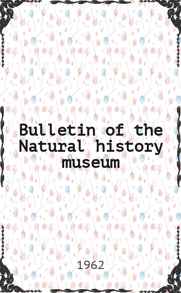 Bulletin of the Natural history museum : Formerly Bulletin of the British museum (Natural history). Vol.11 №4 : Cheesman's expeditions to New Guinea. Trichoptera