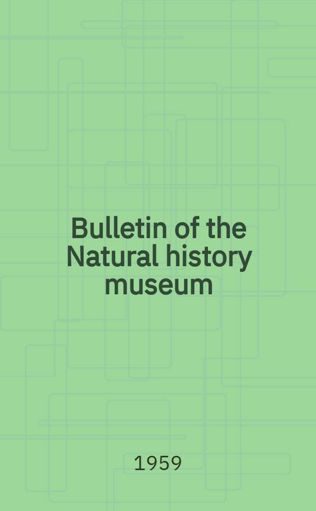 Bulletin of the Natural history museum : Formerly Bulletin of the British museum (Natural history). Vol.8 №3 : Additions to descriptions of new Olethreutinae and Carposinidae in the British museum (Natural history)