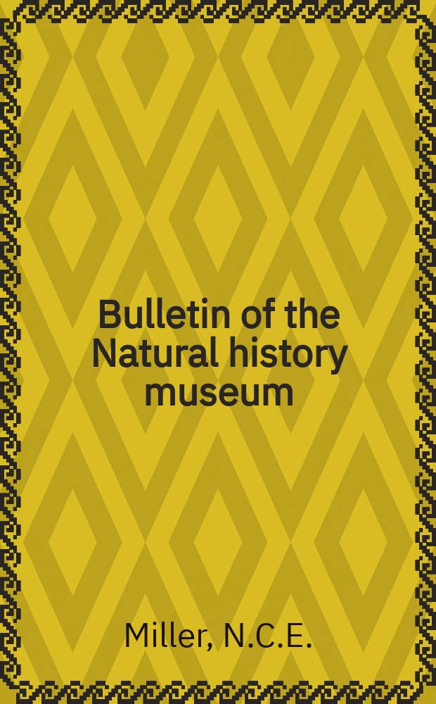 Bulletin of the Natural history museum : Formerly Bulletin of the British museum (Natural history). Vol.5 №2 : New genera and species of Ethiopian, Mascarene and Australian Reduviidae (Hemiptera- Heteroptera) in the British museum (N.H.); London