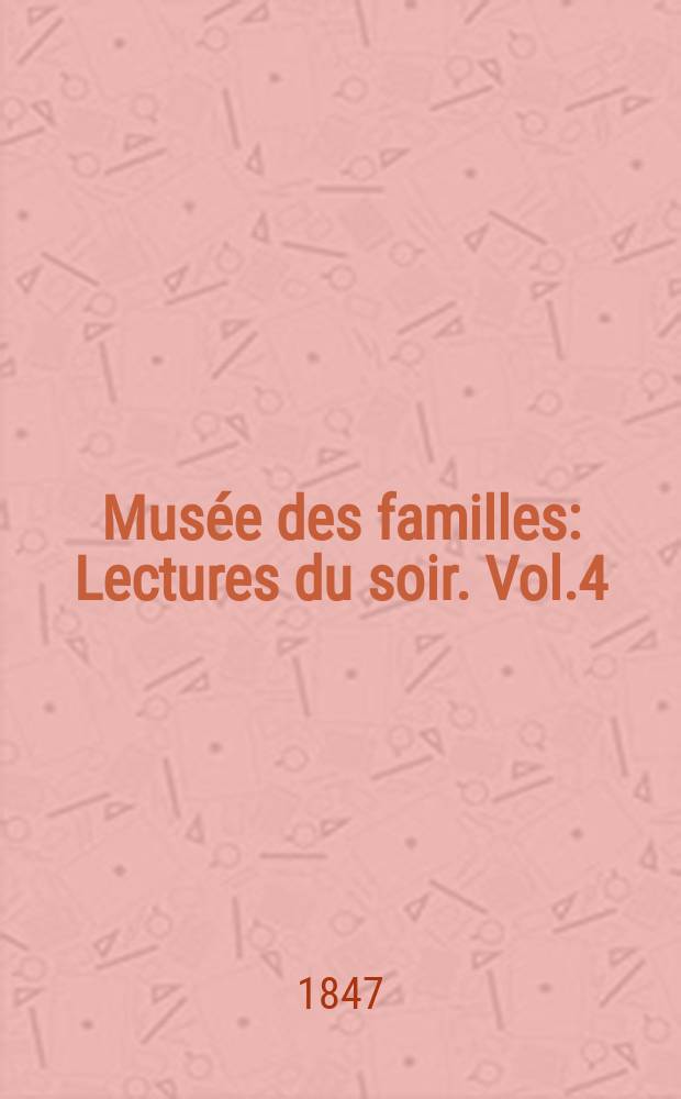 Mus&eacute;e des familles : Lectures du soir. Vol.4(14), №27
