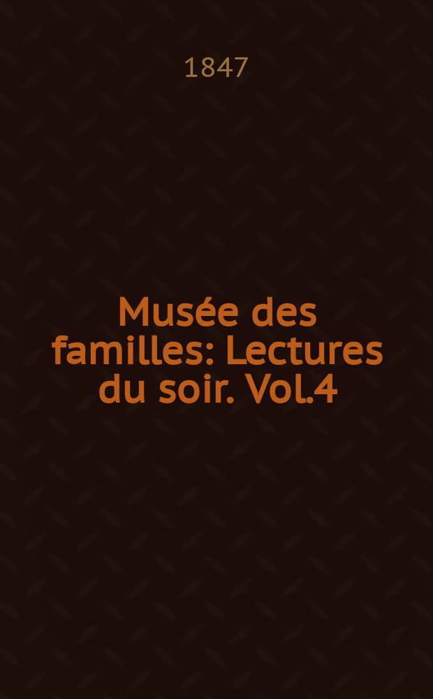 Mus&eacute;e des familles : Lectures du soir. Vol.4(14), №42