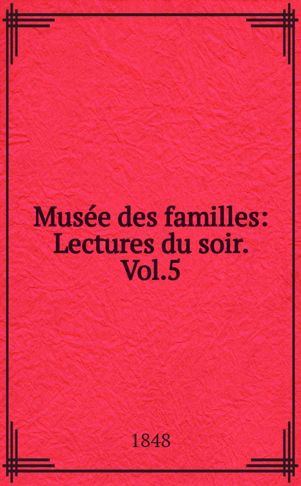 Musée des familles : Lectures du soir. Vol.5(15), №27