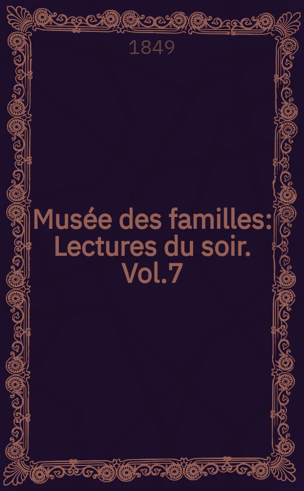 Mus&eacute;e des familles : Lectures du soir. Vol.7(17), №3