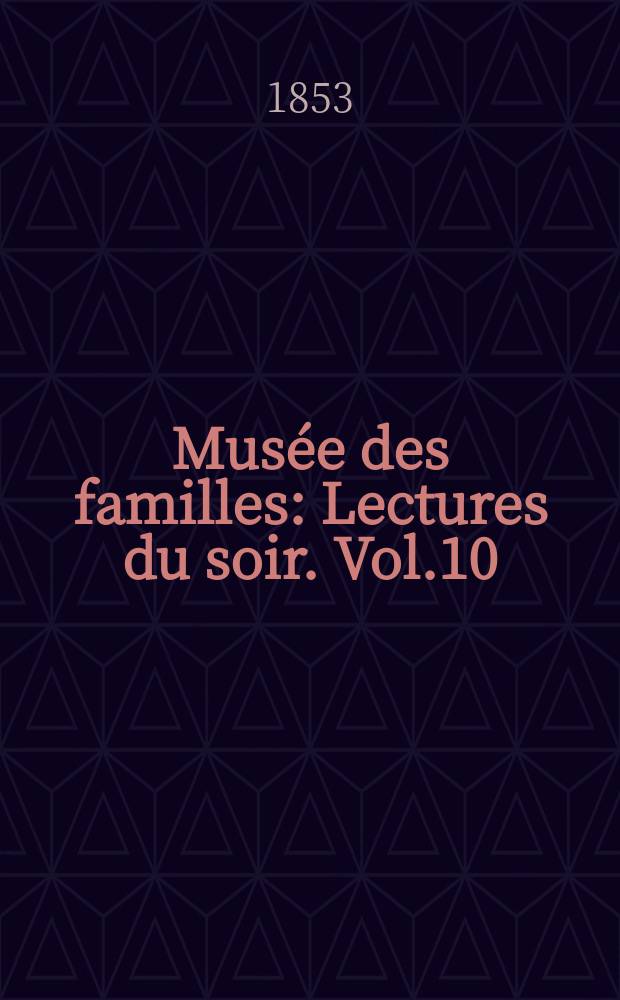 Musée des familles : Lectures du soir. Vol.10(20), №13