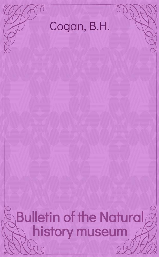 Bulletin of the Natural history museum : Formerly Bulletin of the British museum (Natural history). Vol.21 №6 : A revision of the Ethiopian species of the tribe Notiphilini (Diptera: Ephydridae)