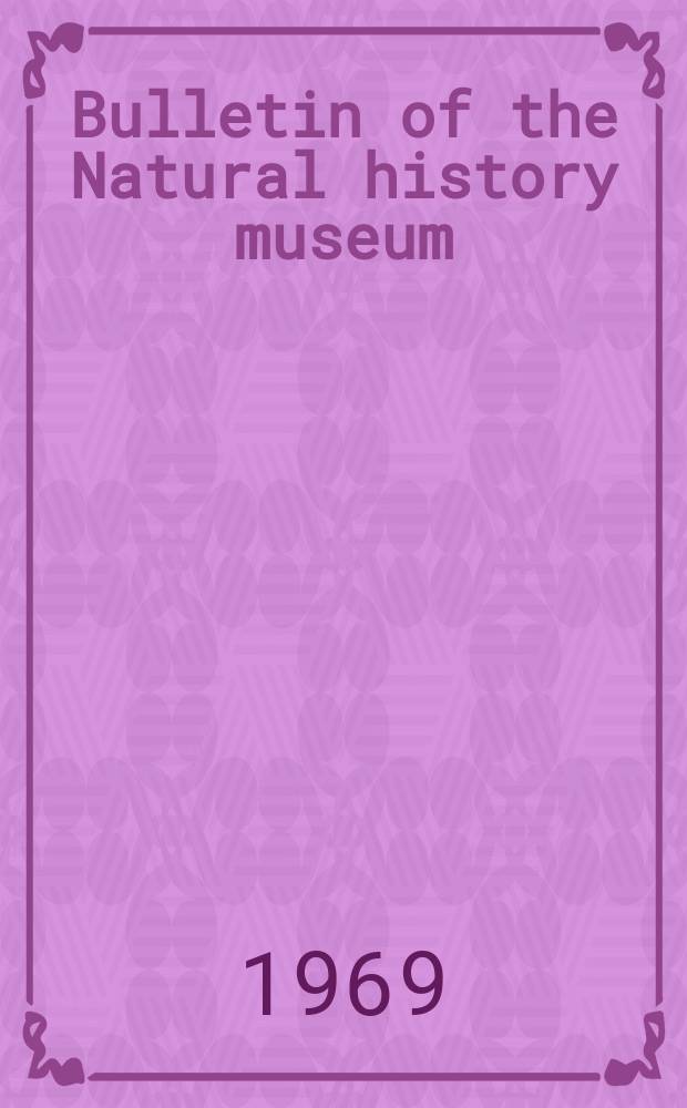 Bulletin of the Natural history museum : Formerly Bulletin of the British museum (Natural history). Vol.23 №8 : The family- group names of the scale insects (Hemiptera: Coccoidea)