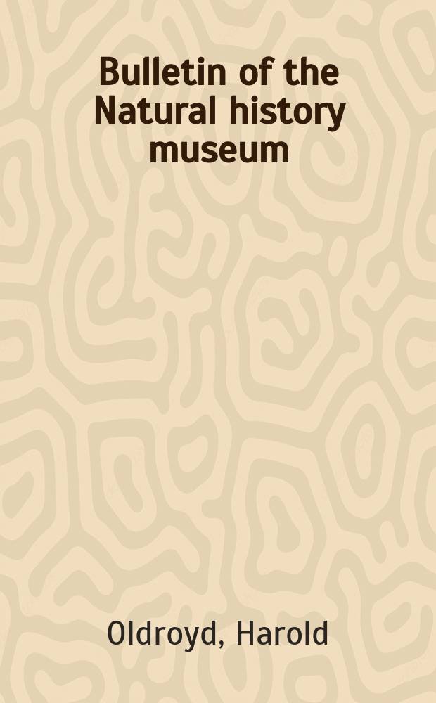 Bulletin of the Natural history museum : Formerly Bulletin of the British museum (Natural history). Vol.24 №7 : Studies of African Asilidae (Diptera)