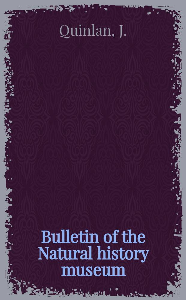 Bulletin of the Natural history museum : Formerly Bulletin of the British museum (Natural history). Vol.31 №1 : The British Cynipoidea (Hymenoptera) ...