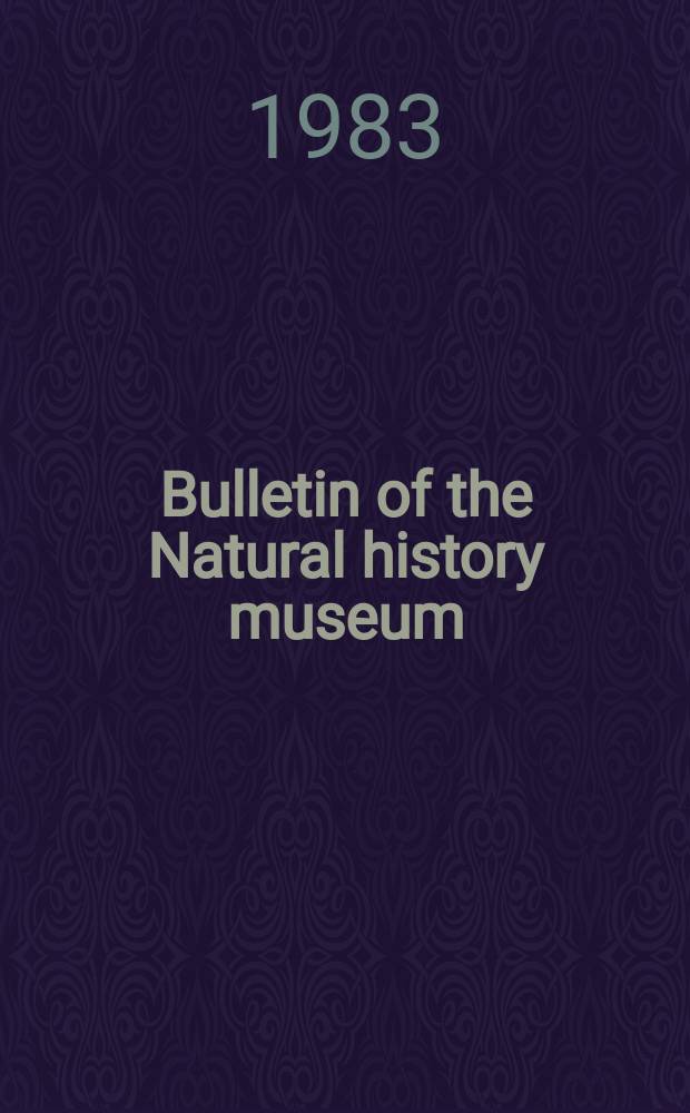 Bulletin of the Natural history museum : Formerly Bulletin of the British museum (Natural history). Vol.46 №3 : Key to the genera of galerucine beetles...