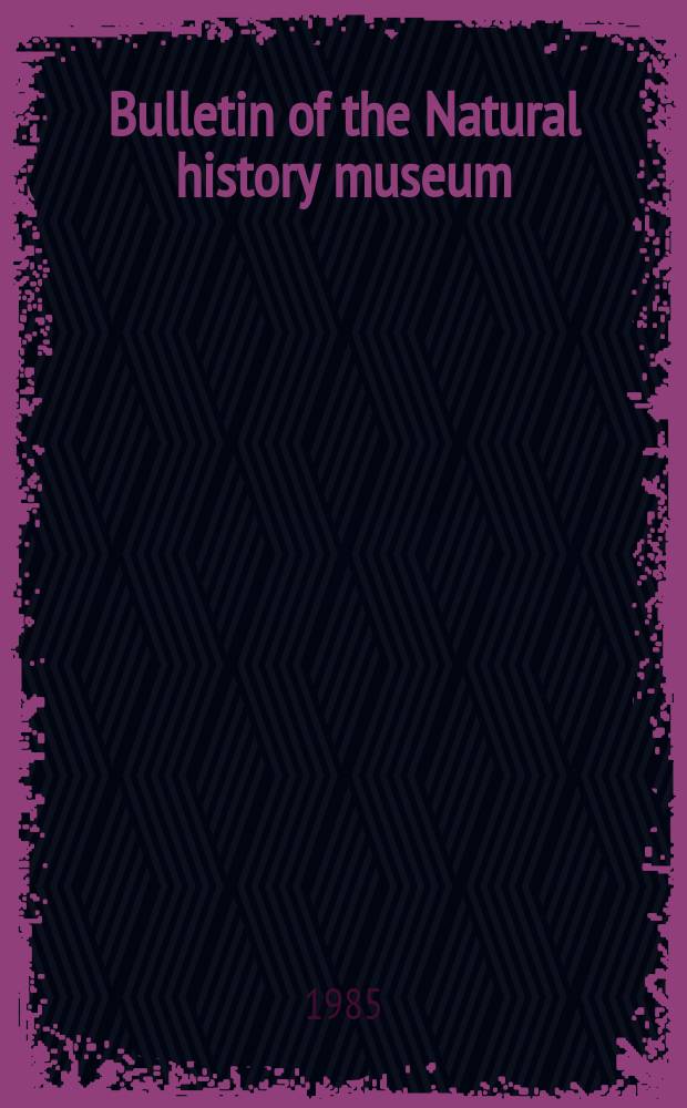 Bulletin of the Natural history museum : Formerly Bulletin of the British museum (Natural history). Vol.50 №3 : The whitefly of New Guinea (Homoptera: ...