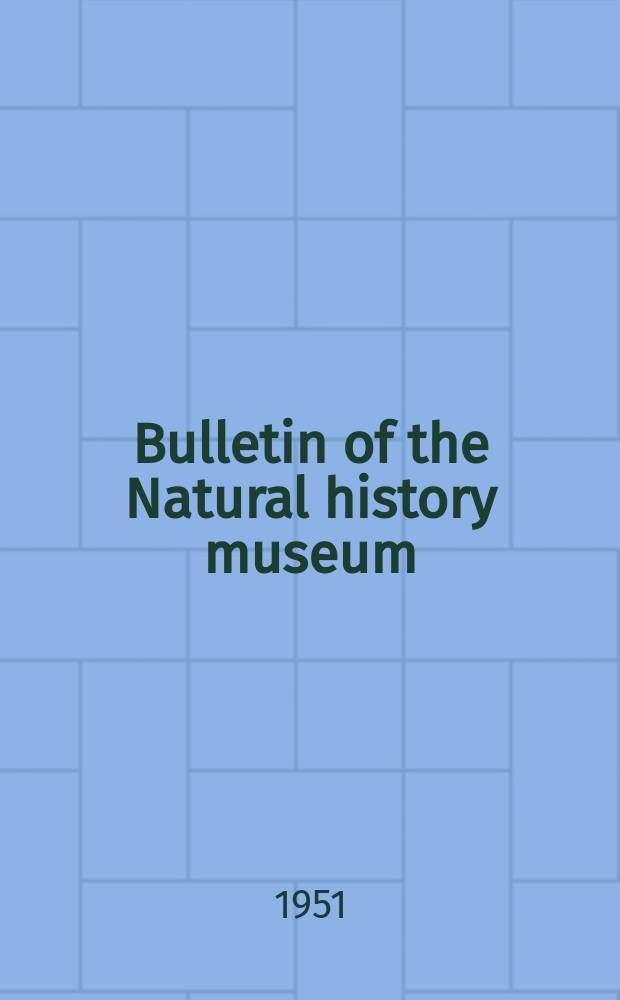 Bulletin of the Natural history museum : Formerly Bulletin of the British museum (Natural history). Vol.1 №6 : Some Jurassic and Cretaceous crabs (Prosoponidae)
