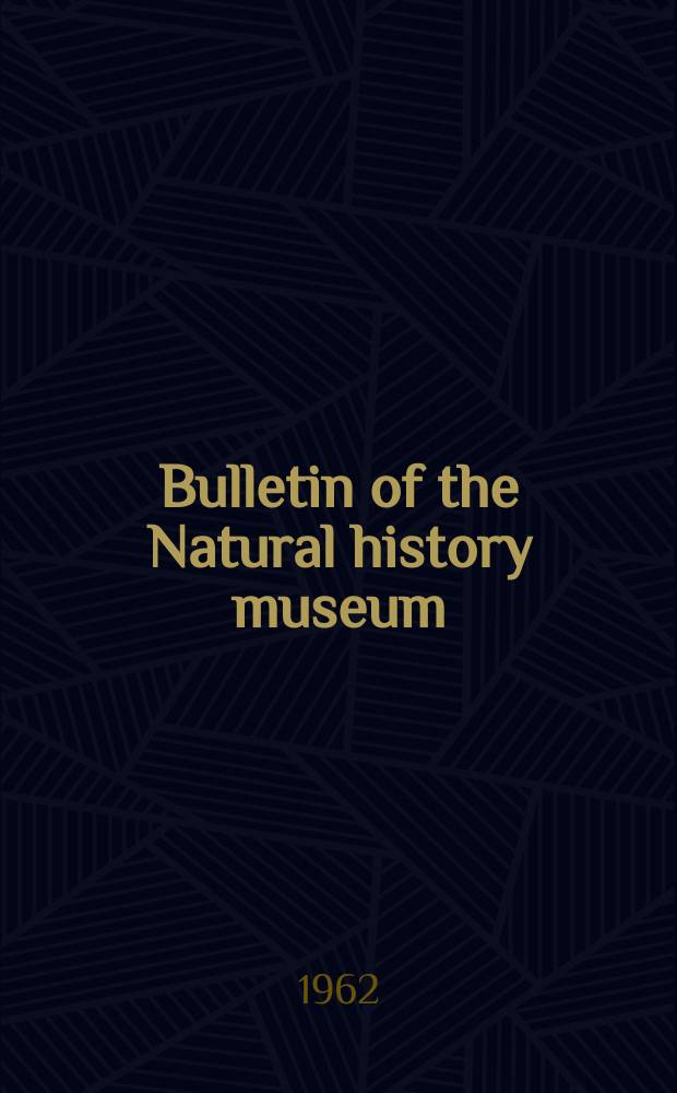 Bulletin of the Natural history museum : Formerly Bulletin of the British museum (Natural history). Vol.7 №5 : Fossil insects from the Lower Lias of Charmouth, Dorset