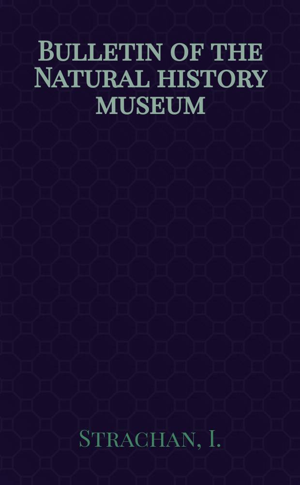 Bulletin of the Natural history museum : Formerly Bulletin of the British museum (Natural history). Vol.17 №4 : A redescription of W. Carruthers type graptolites