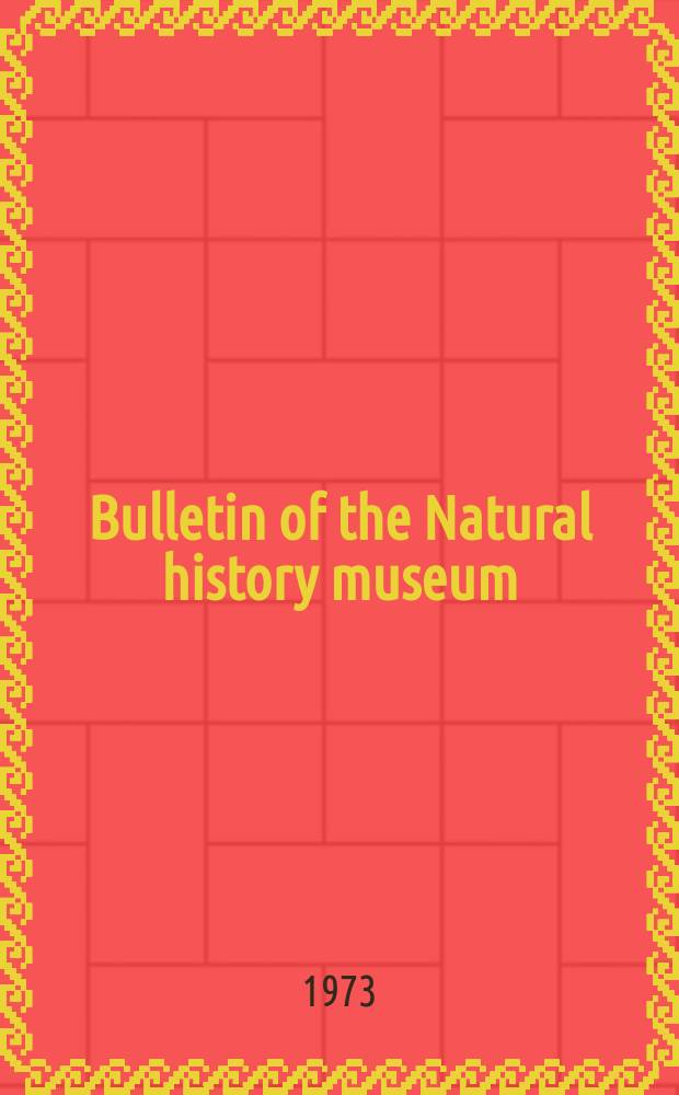 Bulletin of the Natural history museum : Formerly Bulletin of the British museum (Natural history). Vol.24 №1 : The cranial morphology of the lower liassic...