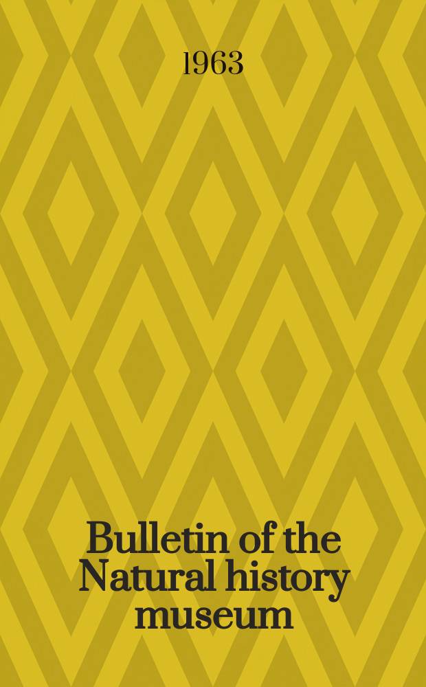 Bulletin of the Natural history museum : Formerly Bulletin of the British museum (Natural history). Vol.6 №3 : Revision of the Oligocene floras of the Isle of Wight