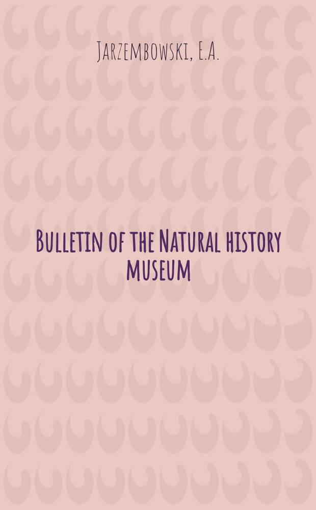 Bulletin of the Natural history museum : Formerly Bulletin of the British museum (Natural history). Vol.33 №4 : Fossil insects from the...