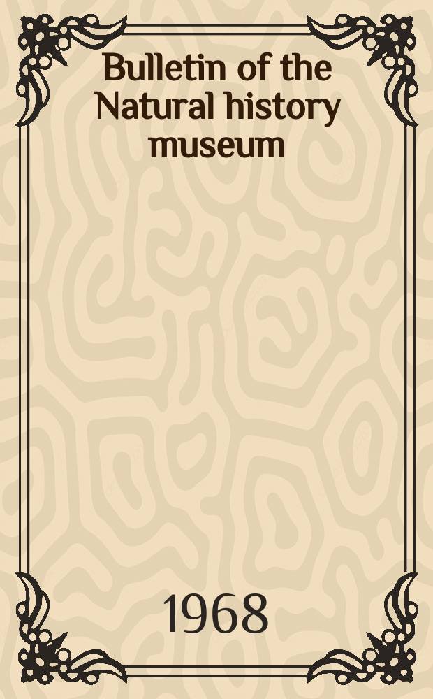 Bulletin of the Natural history museum : Formerly Bulletin of the British museum (Natural history). Vol.15 №5 : Colonial Phillipsastraeidae from the Devonian of south- east Devon, England