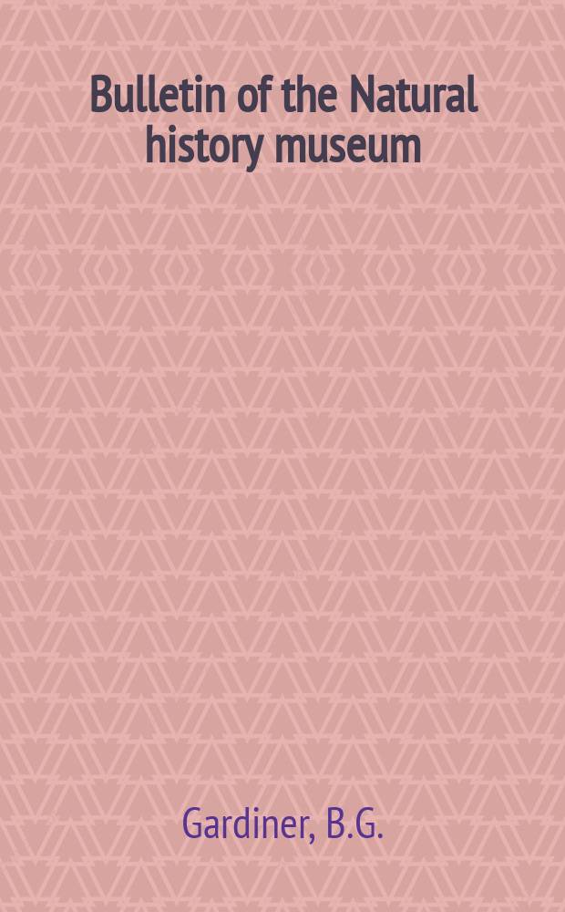 Bulletin of the Natural history museum : Formerly Bulletin of the British museum (Natural history). Vol.14 №5 : Further notes on Palaeoniscoid fishes with a classification of the Chandrostei