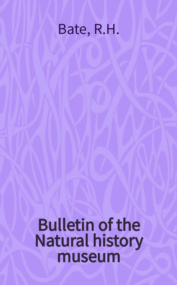 Bulletin of the Natural history museum : Formerly Bulletin of the British museum (Natural history). Vol.14 №4 : Stratigraphy and palaeogeography of the York-shire Oolites and their relationships with the Lincolnshire Limestone