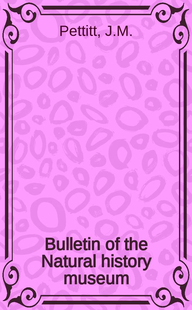 Bulletin of the Natural history museum : Formerly Bulletin of the British museum (Natural history). Vol.13 №4 : Exine structures in some fossil and recent spores and pollen as revealed by light and electron microscopy