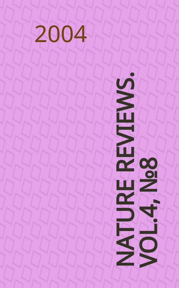 Nature reviews. Vol.4, №8