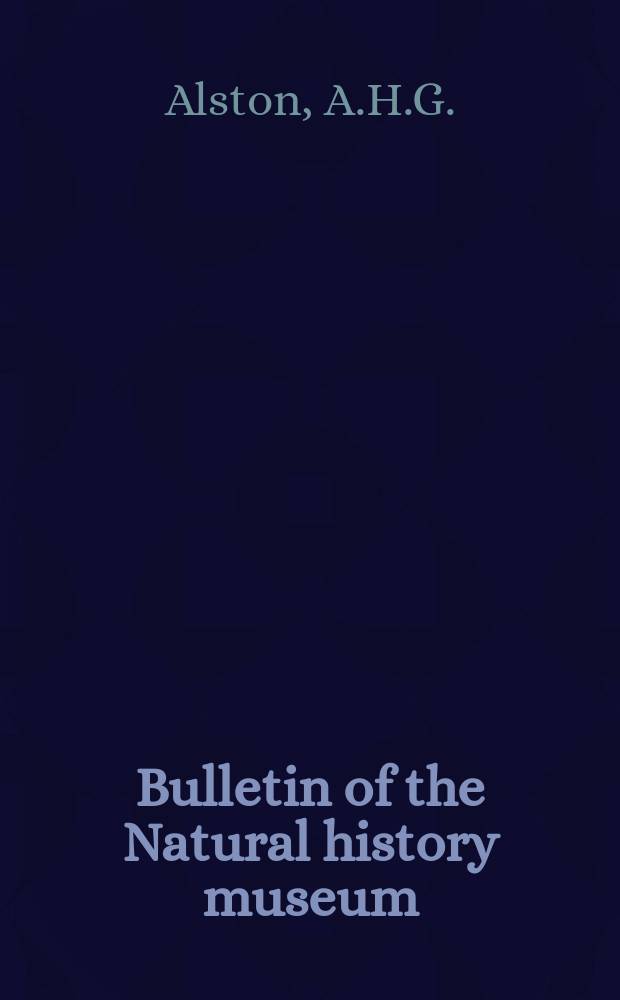 Bulletin of the Natural history museum : Formerly Bulletin of the British museum (Natural history). Vol.1, №8 : The Heterophyllous Selaginellae of continental North America