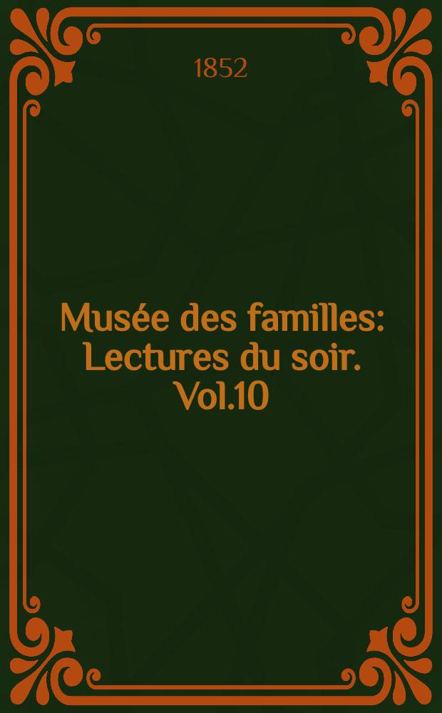 Musée des familles : Lectures du soir. Vol.10(20), №3