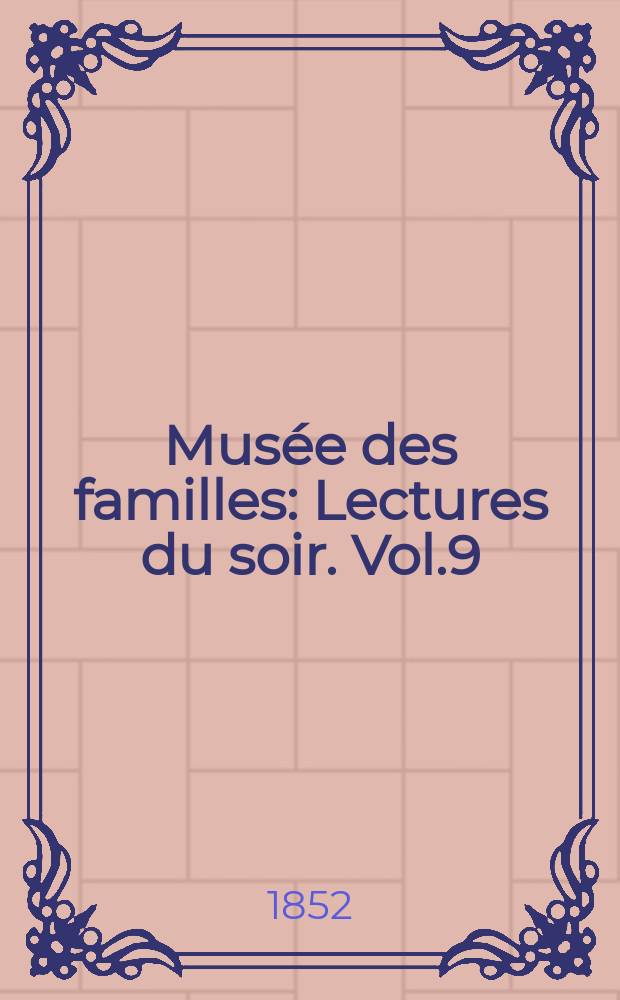 Musée des familles : Lectures du soir. Vol.9(19), №33