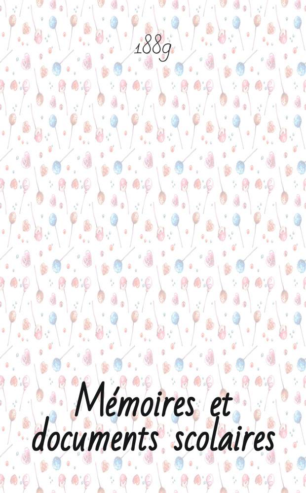 M&eacute;moires et documents scolaires : Publ. par le Mus&eacute;e p&eacute;dagogique. Fasc.90 : France. Assembl&eacute;e nationale (1876-1942) Chambre des d&eacute;put&eacute;s . L&eacute;gislature . 5-e Session,1889. Loi sur les d&eacute;penses ordinaires de l'instruction primaire publique et les traitements du personnel de ce service