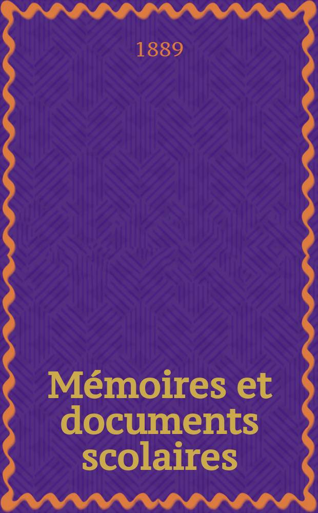 Mémoires et documents scolaires : Publ. par le Musée pédagogique. Fasc.23 : Les Bibliothèques pédagogiques