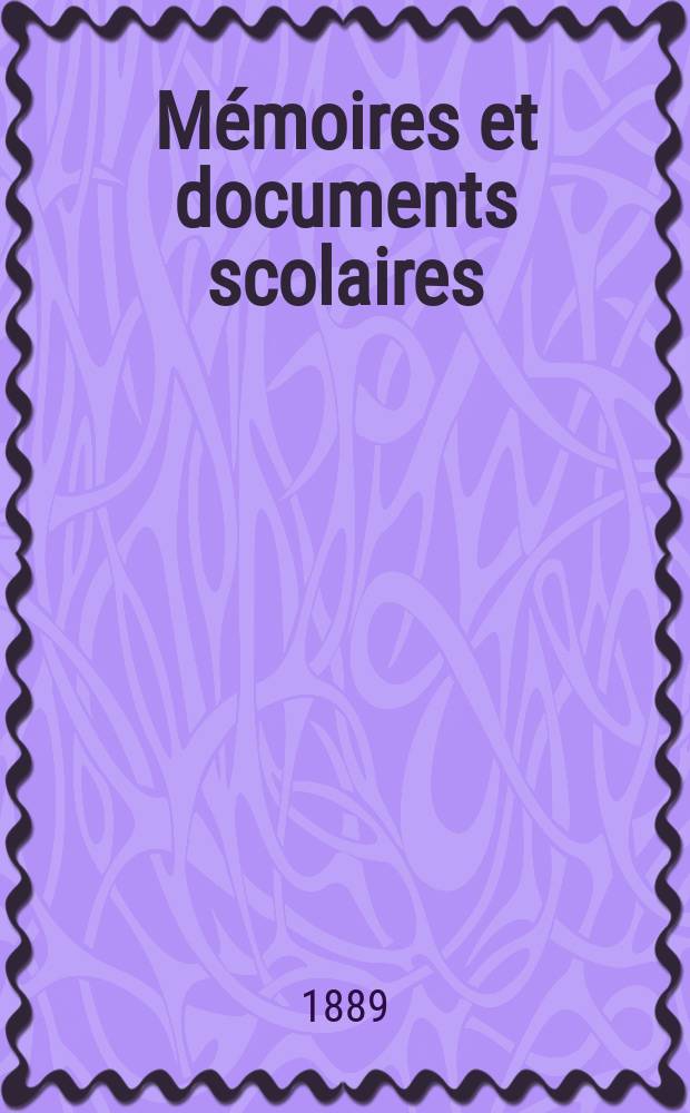 M&eacute;moires et documents scolaires : Publ. par le Mus&eacute;e p&eacute;dagogique. Fasc.24 : Les Conf&eacute;rences p&eacute;dagogiques