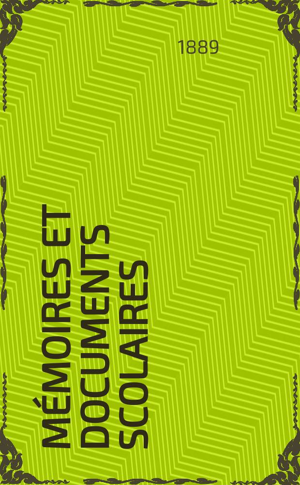 Mémoires et documents scolaires : Publ. par le Musée pédagogique. Fasc.25 : Les Congres pédagogiques d'instituteurs