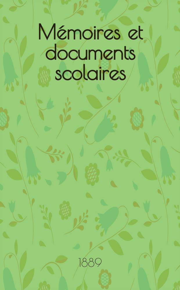 M&eacute;moires et documents scolaires : Publ. par le Mus&eacute;e p&eacute;dagogique. Fasc.29 : L'Instruction civique