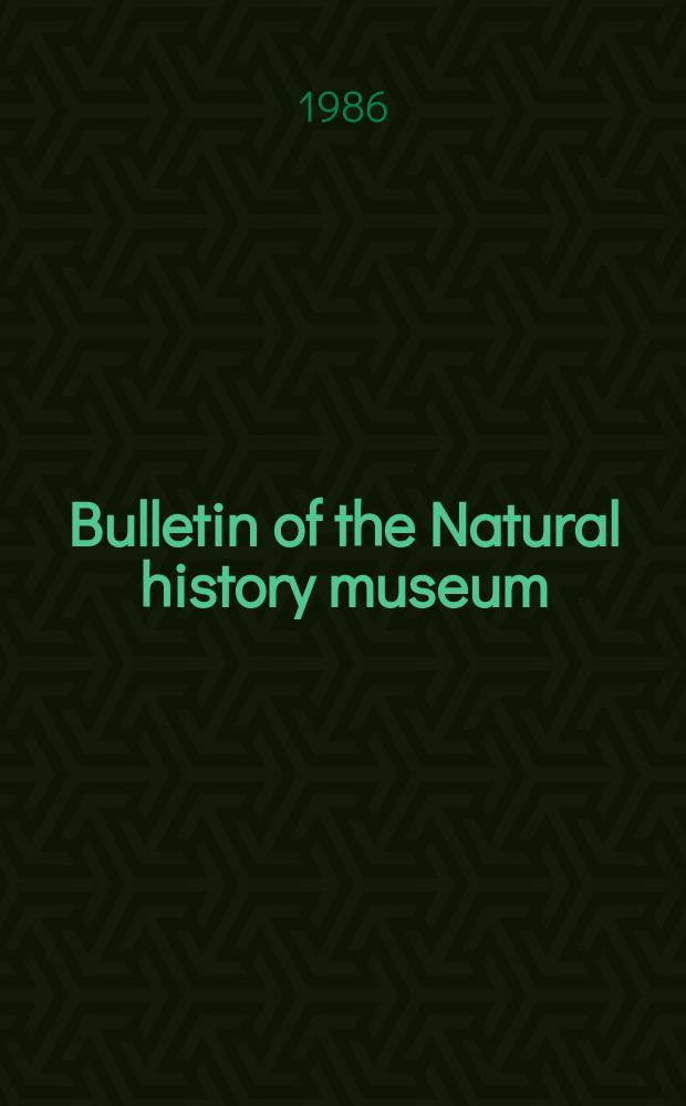 Bulletin of the Natural history museum : Formerly Bulletin of the British museum (Natural history). Vol.15, №1 : Seaweeds of the western coast of tropical Africa and adjacent islands ...