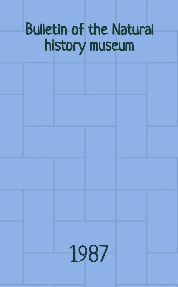 Bulletin of the Natural history museum : Formerly Bulletin of the British museum (Natural history). Vol.16, №2 : The lichen genus Ramalina in Australia ...
