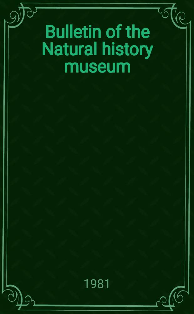 Bulletin of the Natural history museum : Formerly Bulletin of the British museum (Natural history). Viti42, №1 : A revision of Pompilus Fabricius (Hymenoptera) ...