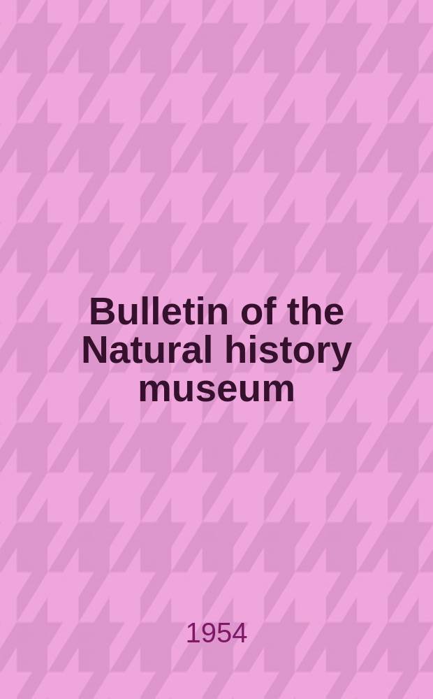 Bulletin of the Natural history museum : Formerly Bulletin of the British museum (Natural history). Vol.2, №4 : The Macrotritopus problem