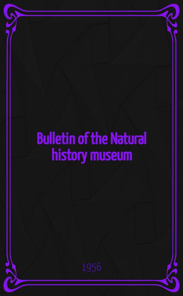 Bulletin of the Natural history museum : Formerly Bulletin of the British museum (Natural history). Vol.3, №6 : The Cephalopoda of Madeira. Notes on the European species of Eledone
