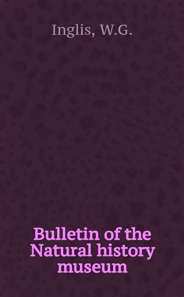 Bulletin of the Natural history museum : Formerly Bulletin of the British museum (Natural history). Vol.7, №6 : Free-living nematodes from South Africa. The Species of Rhabditis (Nematoda) found in rotting seaweed on British beaches