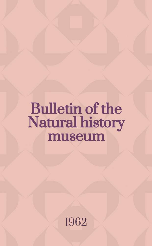 Bulletin of the Natural history museum : Formerly Bulletin of the British museum (Natural history). Vol.8, №5 : Marine Nematodes from Banyuls-sur-Mer: with a review of the genus Eurystomina