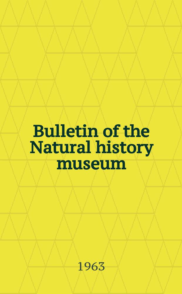 Bulletin of the Natural history museum : Formerly Bulletin of the British museum (Natural history). Vol.10, №5 : Observation on the Chaetotaxy of the legs in the free-living Gamasina (Acari: Mesosttigmata)