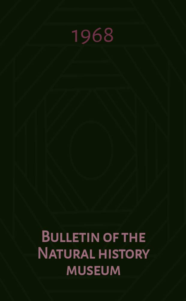 Bulletin of the Natural history museum : Formerly Bulletin of the British museum (Natural history). Vol.17, №3 : Nigerian lizards of the genus Agama (Sauria: Agamidae)