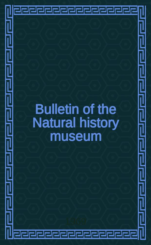 Bulletin of the Natural history museum : Formerly Bulletin of the British museum (Natural history). Vol.17, №3 : A revision of the Amphipd genus Microdeutopus Costa (Gammaridea: Aoridae)